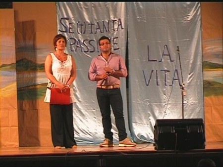 Rina Bello e l' Assessore alla cultura e Spettacolo pro-tempore Francesco Marra